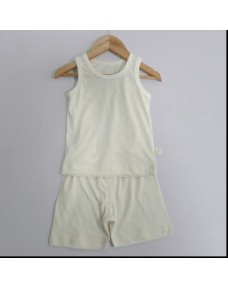 Organic Sleeveless Set - P024 (White)