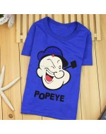 Cartoon Soft Cotton T-Shirts (Popeye)