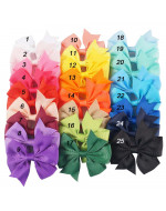 Colorful Grosgrain Ribbon Bows Hair Clips Hair Accessories (25 colors)