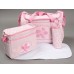 Sweet Flower Button Diaper Bags (4pcs Set) -  PINK