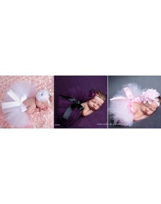 Beautiful Baby Girl Tutu Headband Set for Photo Props