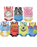 Lovely Cartoons Sleeveless Rompers (7 Designs) 