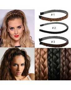 Vintage Twisted Wig Headband/ Plaited Braided Hair Accessories