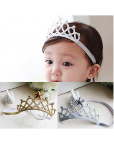 Baby/ Girls Crown Scrunchy Princess Tiara Star Headbands