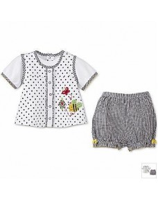 Jumping Beans - Cute Summer Wear - Black & White