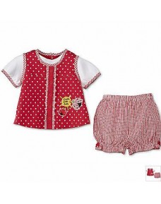 Jumping Beans - Cute Summer Wear - Red & White