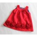 Elegant Red Flower Woolen Vest Girls Dress (Limited Stock)