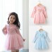 Korean Style Collection ~ Beautiful Heart Shape floral Long Sleeve Dress / Princess