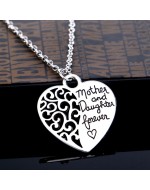 Fashion Korean Mother and Daughter Love Pendant with Necklace