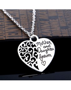Fashion Korean Mother and Daughter Love Pendant with Necklace