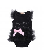 My Little Black Dress Sweet Baby Girl Romper