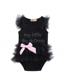 My Little Black Dress Sweet Baby Girl Romper