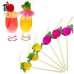 3D Paper Umbrella/ Fruits Cocktail Drinking Straws