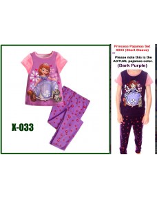 Sofia the First Pajamas Set X033 (Short Sleeve)