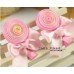 Sweet PINK Lollipop Ribbon Clip (Clip Length: 4.8cm)