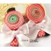 Sweet RED Lollipop Ribbon Clip (Clip Length: 4.8cm)