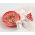 Sweet RED Lollipop Ribbon Clip (Clip Length: 4.8cm)