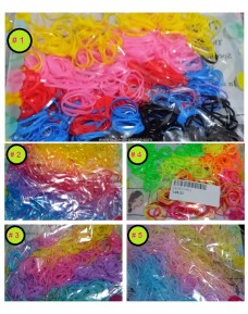 Colorful Hair Styling Rubber Hairbands/ Elastic Hair Ropes