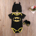 Cute Batman Baby Boys Rompers +Shoes + Hat (3pcs Set) - Short / Long Sleeve