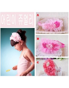 Sweet Roses Headband (3 colors - Pink)