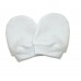 Organic Cotton - Baby Mittens (White)