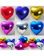 18" Multi Colour Non-Helium Heart Shape Foil Balloon