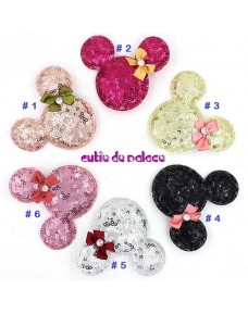Lovely Mickey Minnie Sequins Hair Clip/ Barrette (6 Colors) **BUY 1 FREE 1**