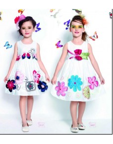 Design Code: Ronny 36 (Model on RIGHT side -Dress with Green waist Ribbons)