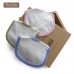 Organic Cotton - Bibs (tape) - White with Blue or Pink Edge