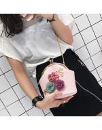 Fashion Stereo Flowers Small Tote/ Handbag 